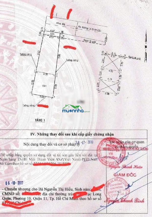 Nhà hẻm ô tô ngay chợ lê đình cẩn - dt 4,2 x 17 (nở hậu 5,6) - không lộ giới - 4,95 tỷ tl - 3