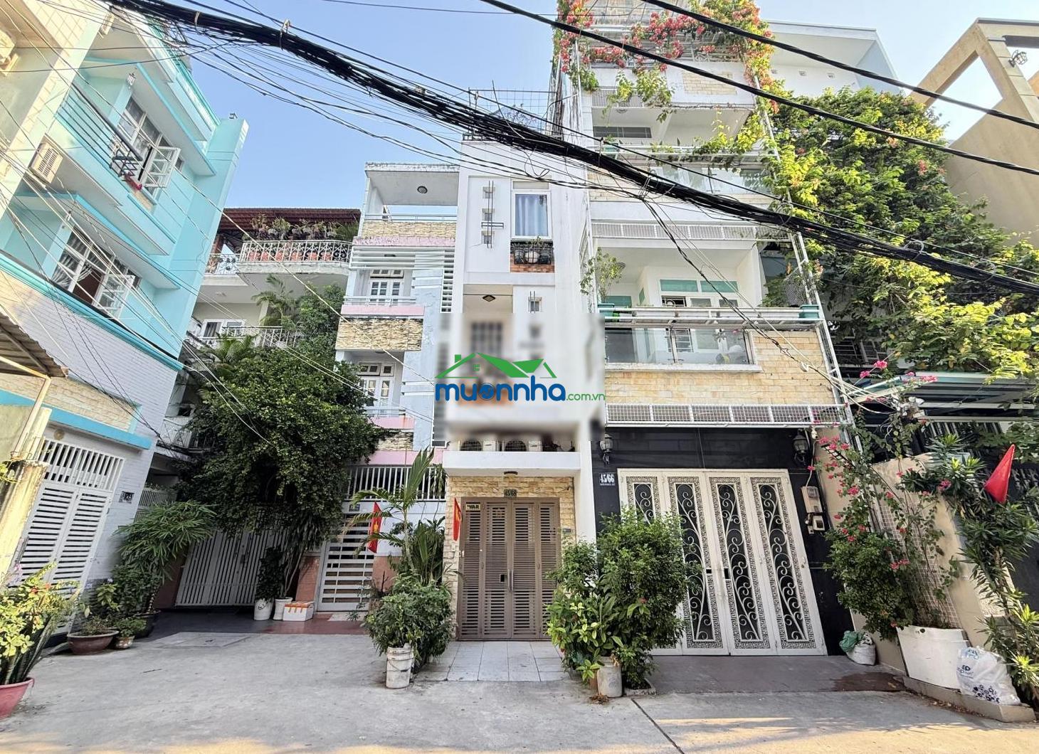 Bán nhà hẻm oto nguyễn văn đậu. ngang 4,2 x 15m. btct 2 tầng. xây mới 5 tầng. cho thuê 20 triệu/th
