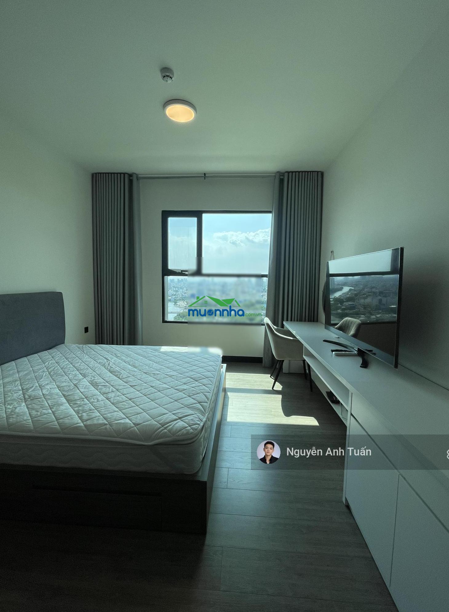 Cho thuê studio cc de la sol, 14 triệu vnd, 35m2, view sông - nhà nội thất mới 100%