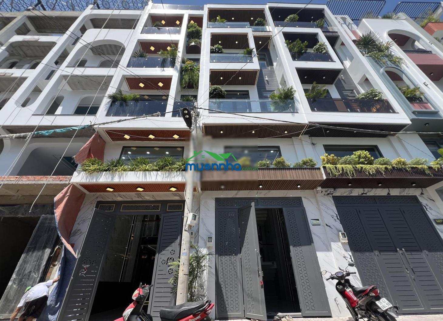 Nhà 5 tầng mới xây full nội thất - 60m² - hẻm xe hơi thông thạnh xuân 25 - thới an quận 12