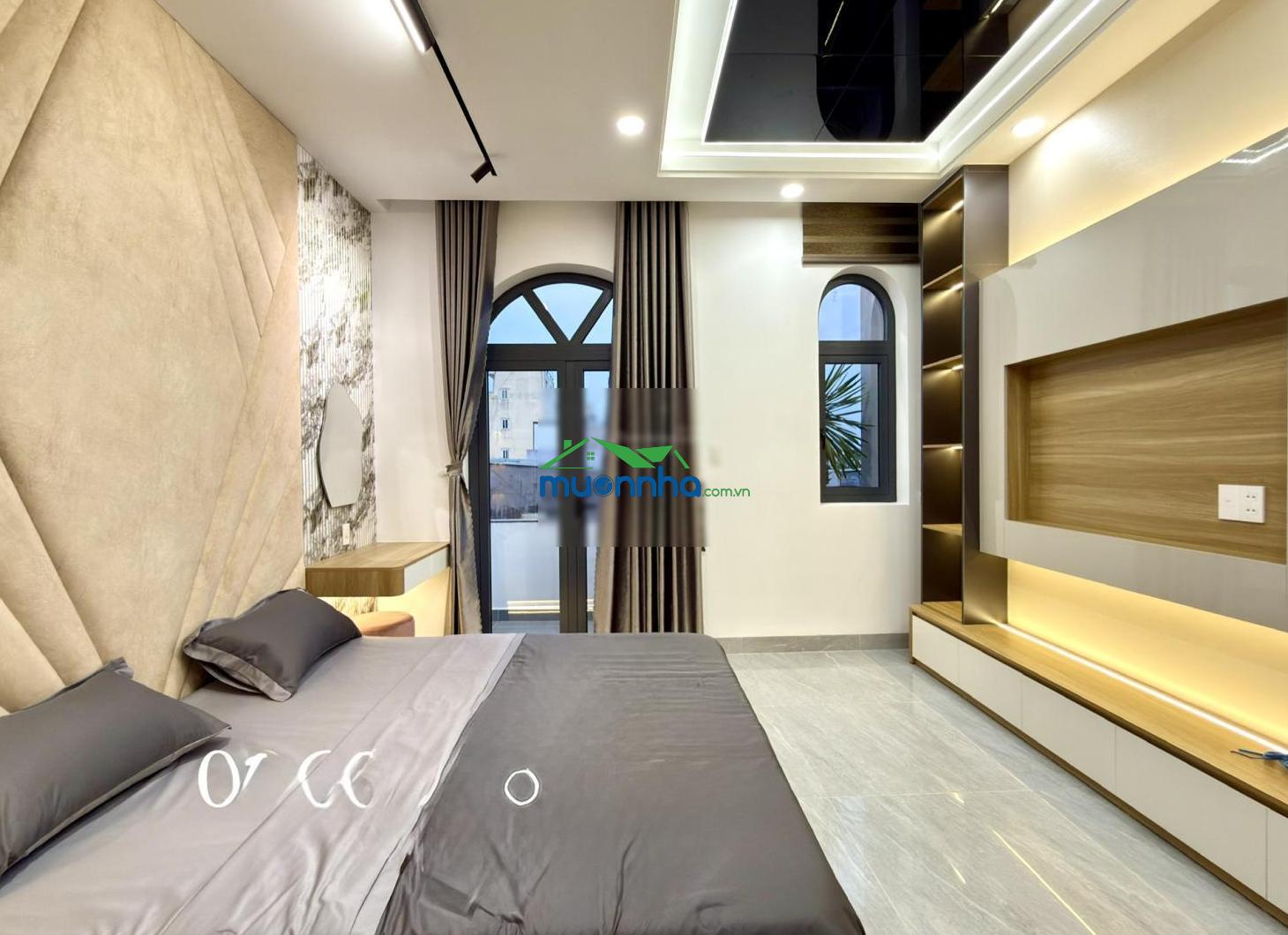 Nhà sẹc ngắn đường thạnh xuân 25, dt:4x15m, lửng, 3 lầu, 4pn, gara ôtô, sân thượng, p. thờ, 6.55 tỷ - 3
