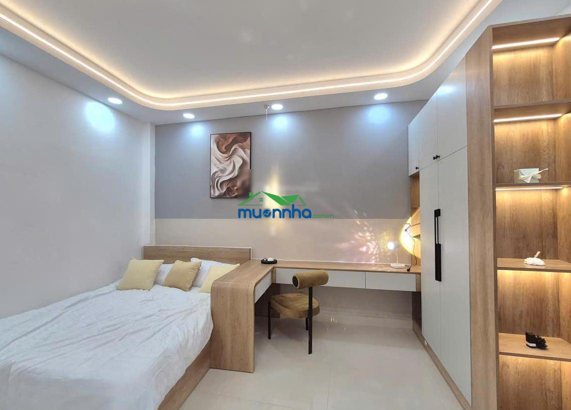 Khu hiếm nhà bán gần cầu thị nghè, giáp q1, 49m2 4pn có pn trệt, chỉ 6.55ty