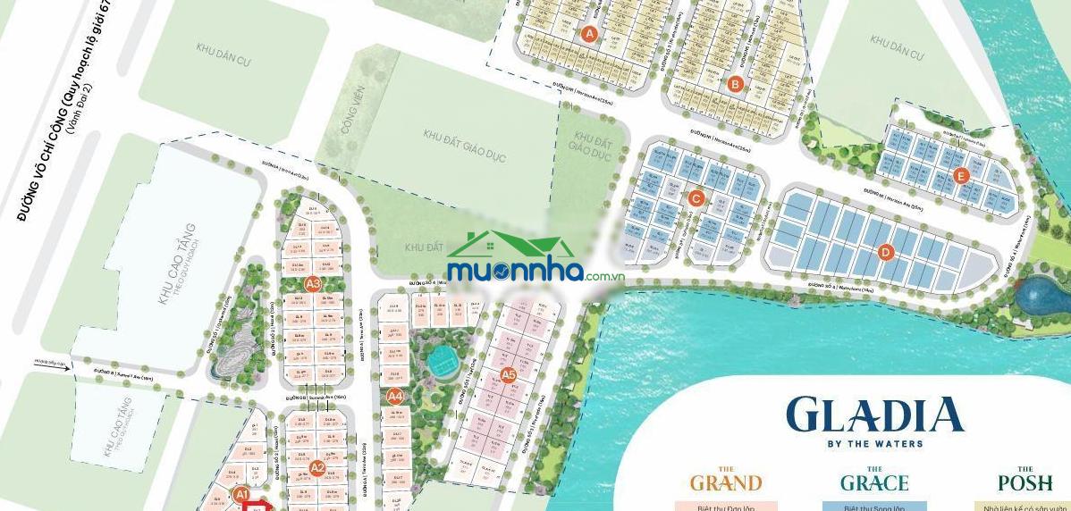 Gladia: biệt thự đơn lập góc 2 mặt tiền thoáng. dt 209 m2, thiết kế 1 trệt 2 lầu. giá rẻ nhất tt - 4