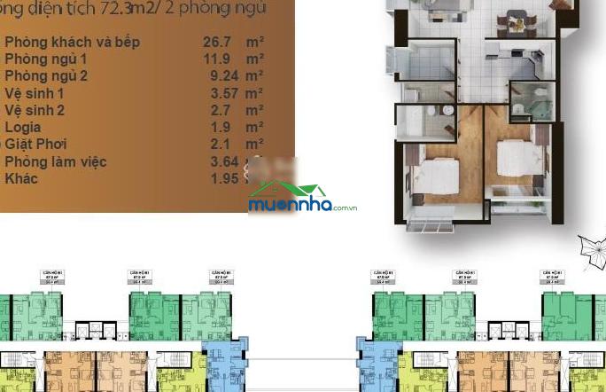 Căn hộ terra mia 68m2 view sông & thành phố giá 3 tỷ 500, có sổ hồng,lh 0933 003 *** xem nhà