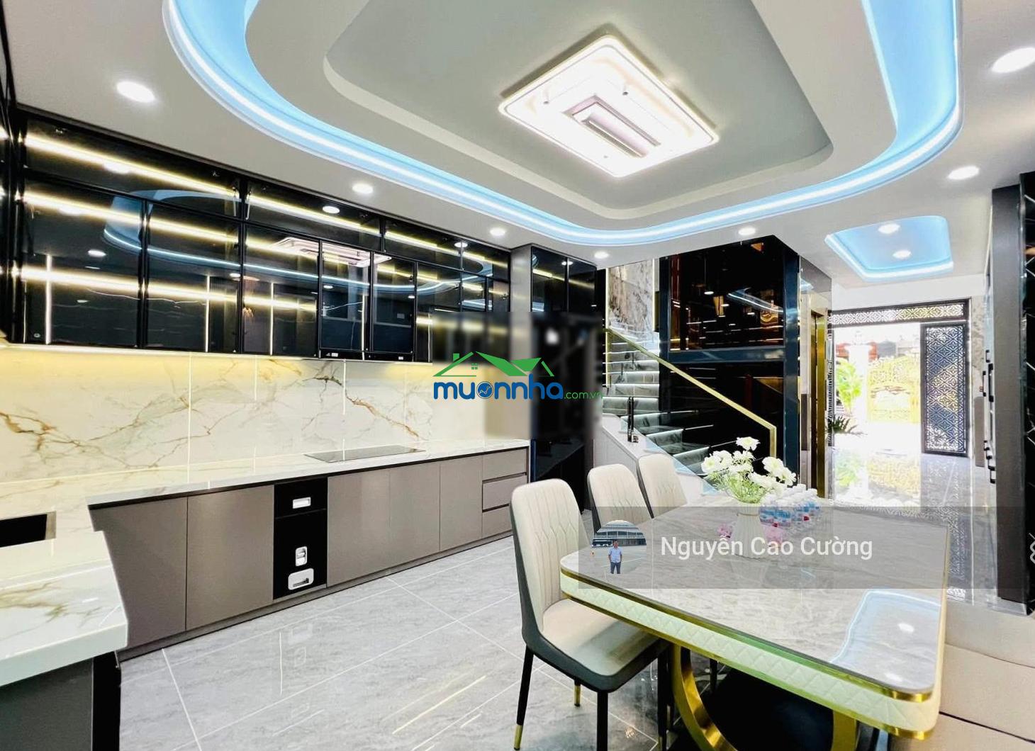Bán nhà thang máy 4x16m 1 lửng 3 lầu đường 8m thông trung mỹ tây 2a - gần ngã tư an sương