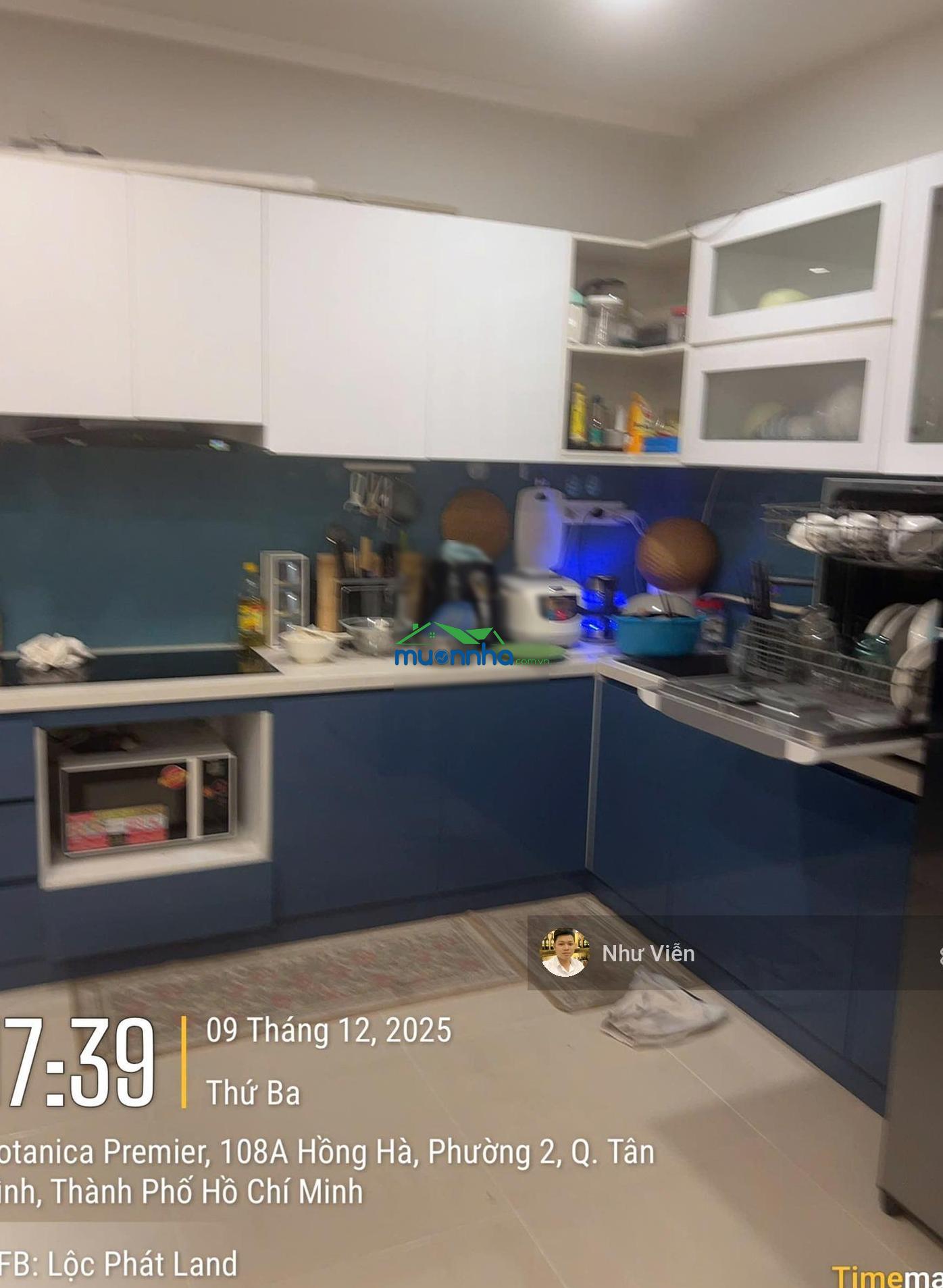 Cho thuê căn hộ botanica premier 3pn, 2wc, full nội thất, giá 20 triệu, view pháo hoa, 0908 435 ***