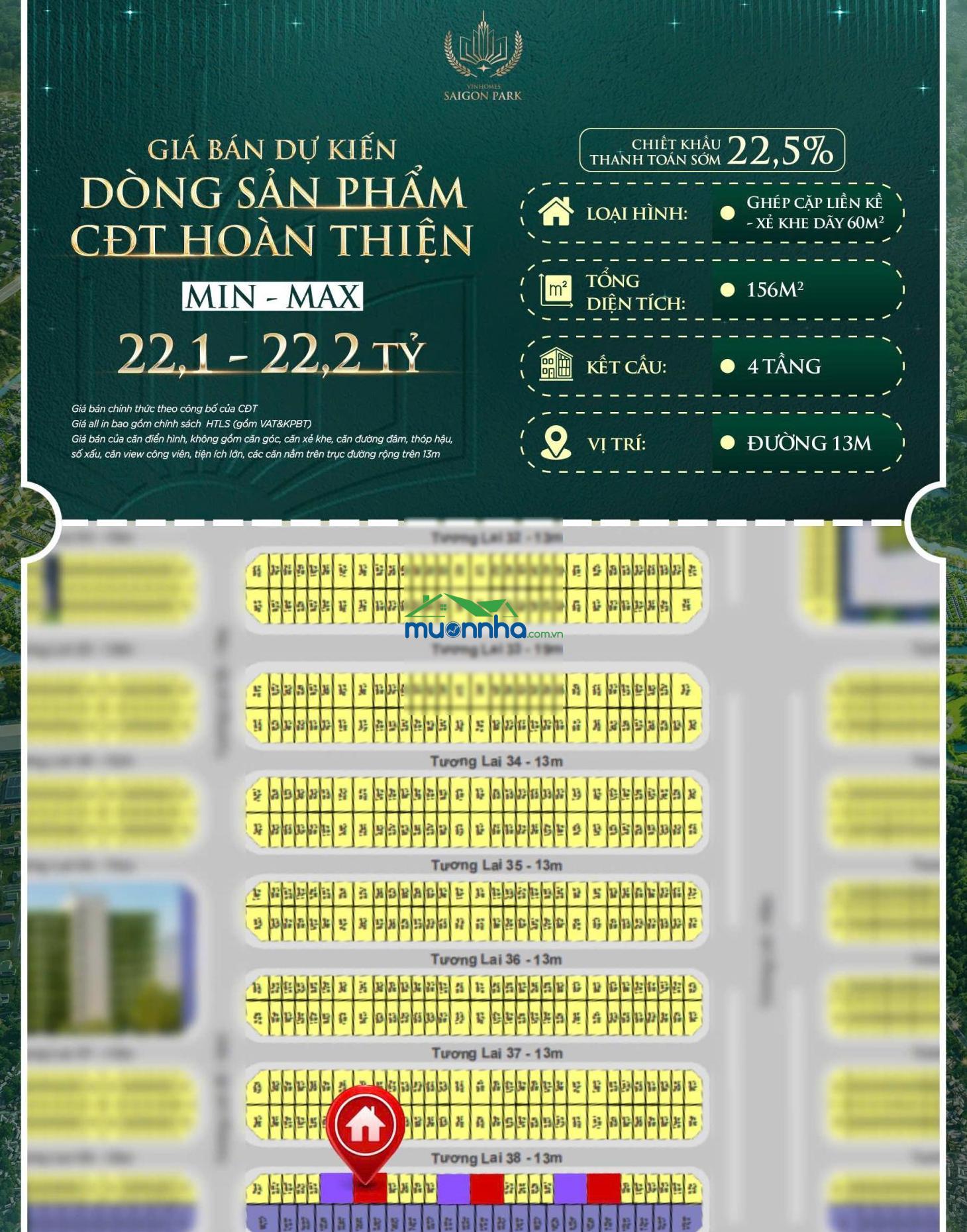 Dành cho anh chị có 1,53 tỷ nhàn rỗi: nhà phố vinhomes từ 4,8 tỷ, vốn ban đầu chỉ 1,44 tỷ - 4