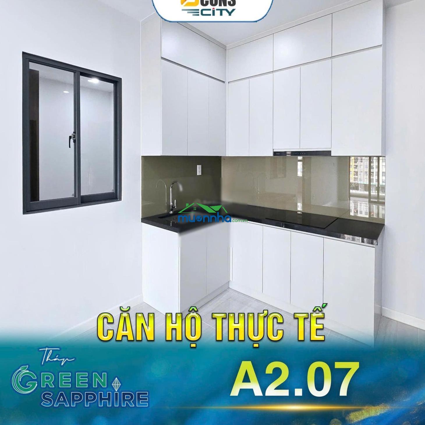 Chủ cho thuê căn hộ bcons city, 2pn2wc, có nội thất, giá 5.5tr/th, nhà mới, ở liền