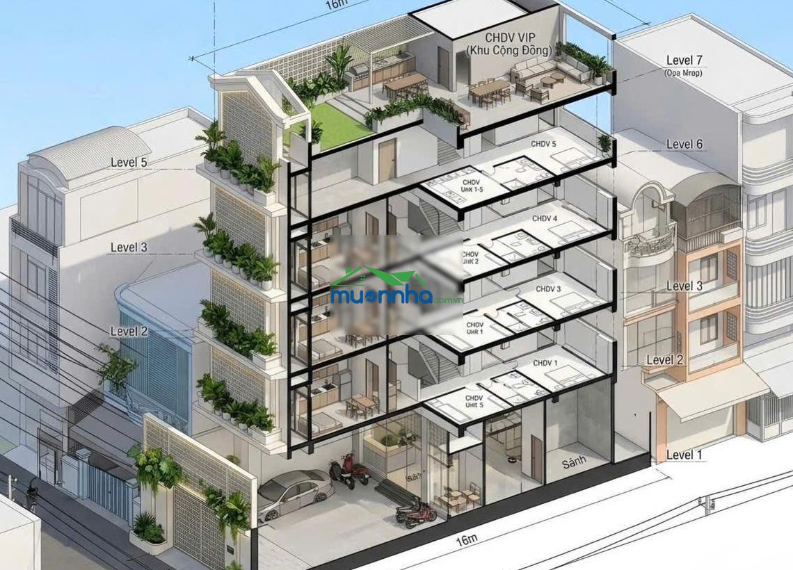 Duy nhất & rẻ nhất phú nhuận chdv 7 tầng - 6.2x17m 23 phòng - hđt 130tr chỉ 16.5 tỷ
