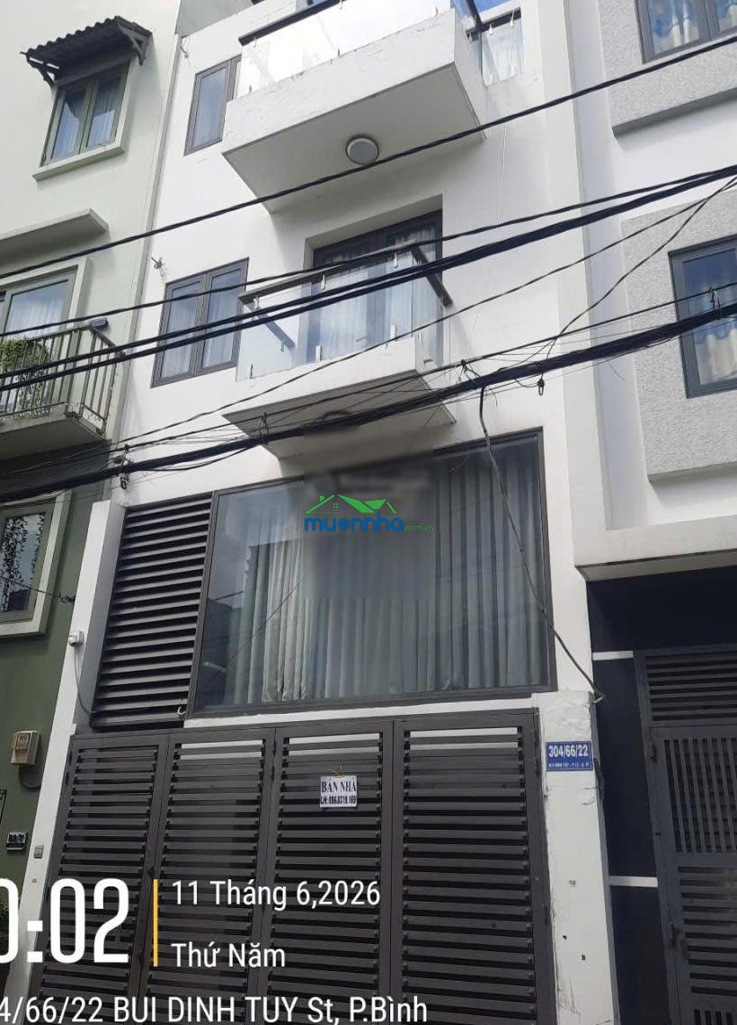 Bán gấp nhà riêng tại bùi đình túy, 13,5 tỷ, 78,3m2, 3 tầng, sân thượng