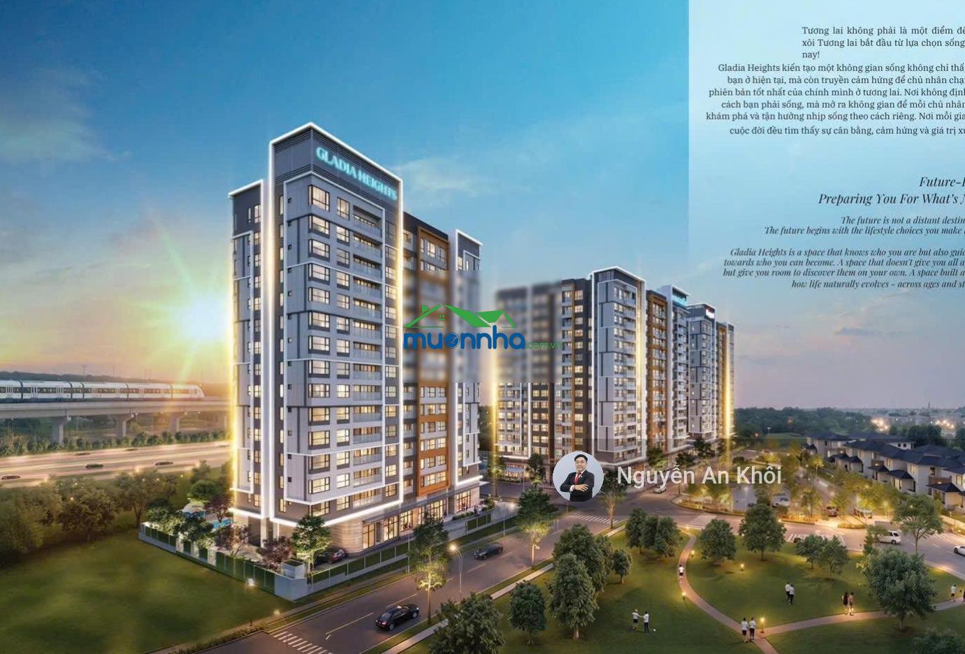 Nóng!!! gladia heights - 2pn 75m - chỉ từ 6,5 tỷ giỏ hàng độc quyền từ cđt - 2