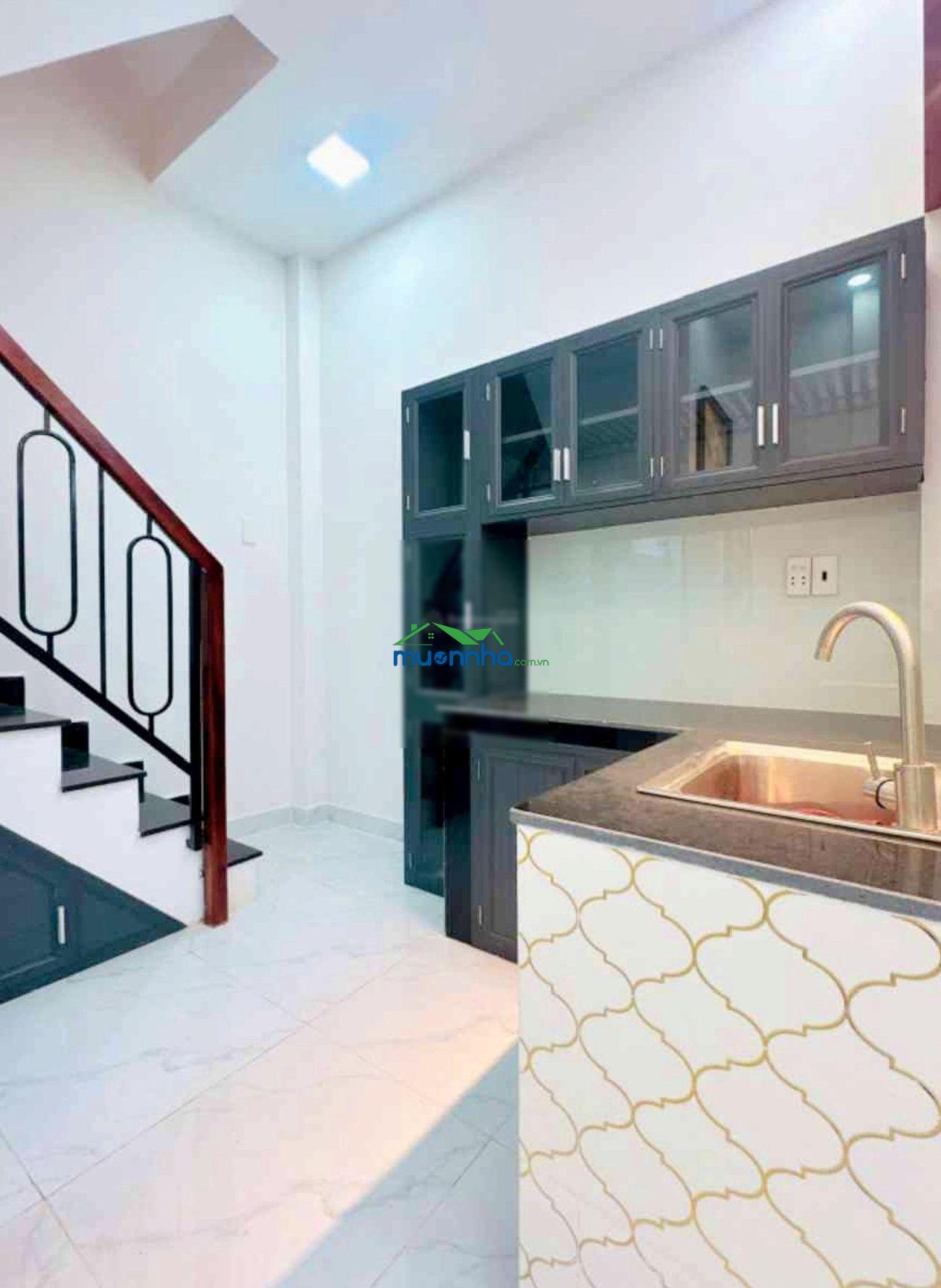Bán nhà đường âu duơng lân phường 3 quận 8 - 4tầng btct hoàn công đủ - 2 pn master - full nội thất