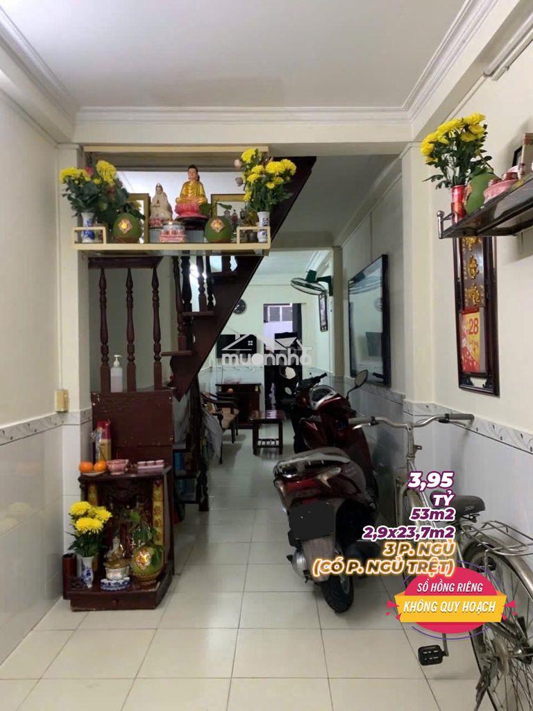 Chỉ 3,95 tỷ (75 tr/m2) nhà 2 tầng dt 53m2 góc tôn đản - vĩnh khánh q4 - 3