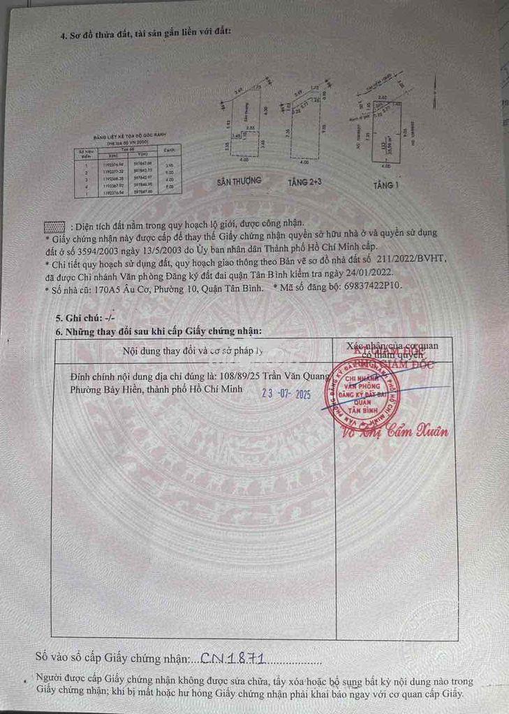 Bán nhà hẻm 108/89/25 trần văn quang - 3