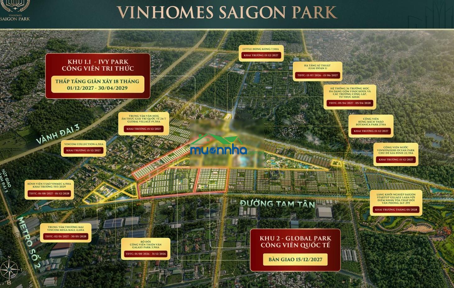 Nhà phố vinhomes sài gòn park 4 tầng vốn tự có chưa tới 2 tỷ căn 50m2 - 3