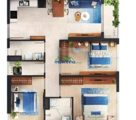 Giỏ hàng độc quyền - căn góc 3 phòng ngủ rẻ nhất tại monrei saigon - giá chỉ 3.6 tỷ