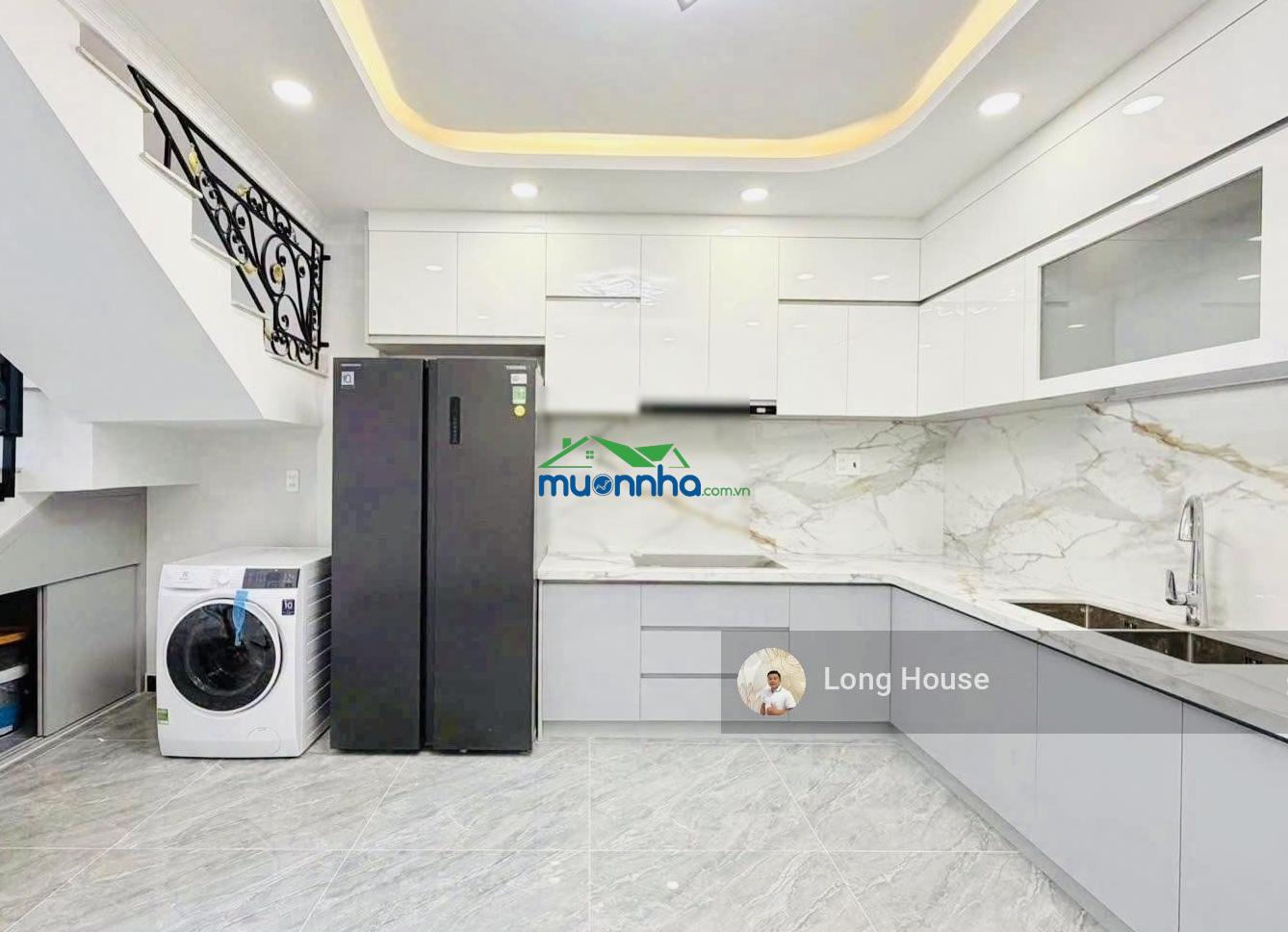 Nhà 5 tầng xây mới, dt 49m², sổ vuông. khu vip ngay mặt tiền nguyễn thị huỳnh - nguyễn văn trỗi - 3