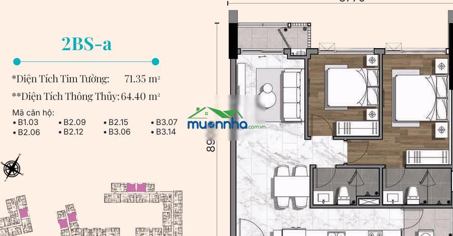 Căn hộ 2pn gladia heights | chỉ từ 592 triệu ban đầu | dòng tiền tốt & tăng trưởng lãi vốn dài hạn