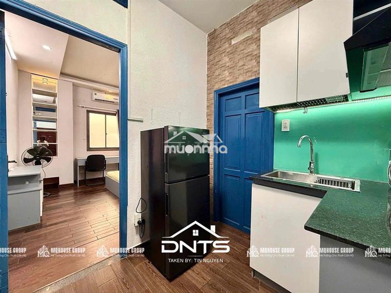Phòng trọ quận 1 tách bếp full nội thất có máy giặt riêng dh nhân văn