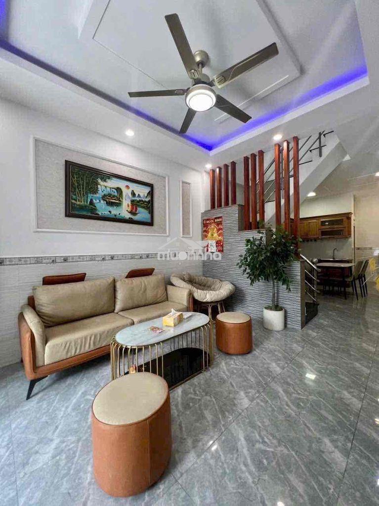 Hẻm 6m thông, quang trung (p.10) - 3.8x14m 45m2 đúc 1 lầu, nhà đẹp. - 2