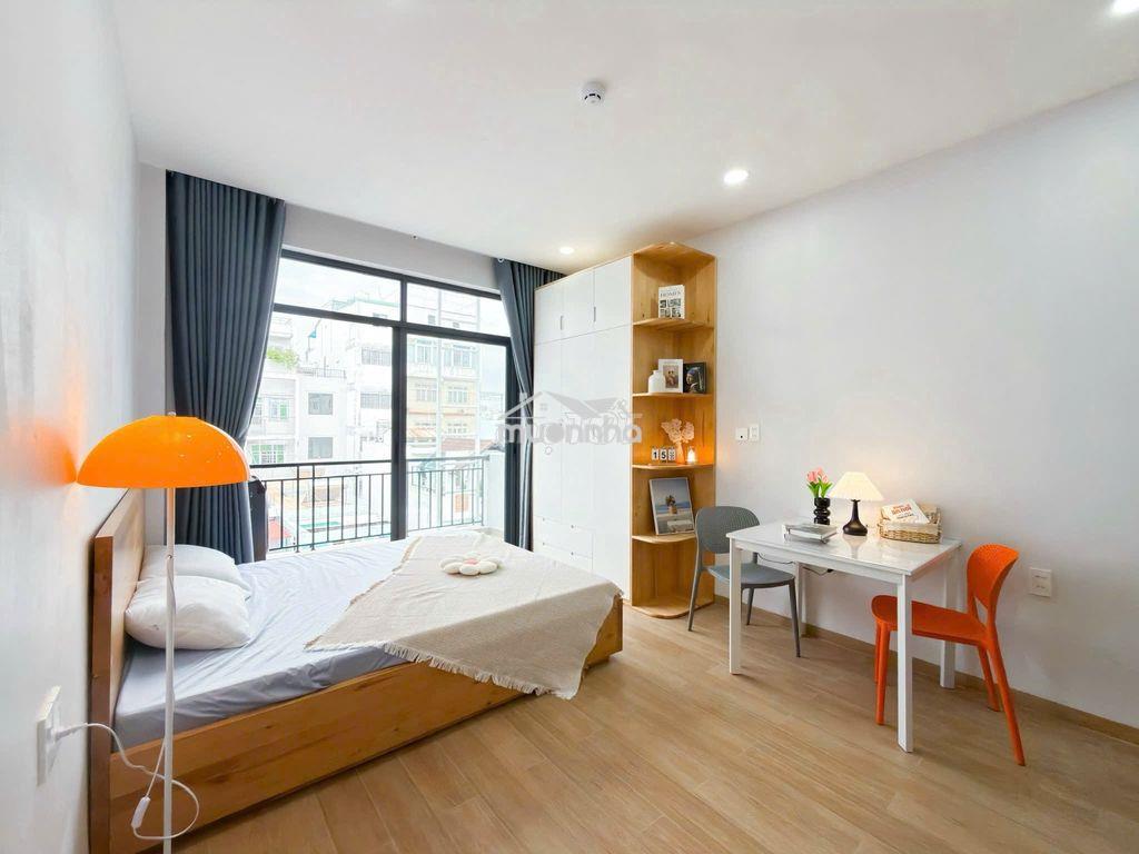 Chính chủ cho thuê căn hộ studio mới toanh - ban công - máy giặt riêng - 3