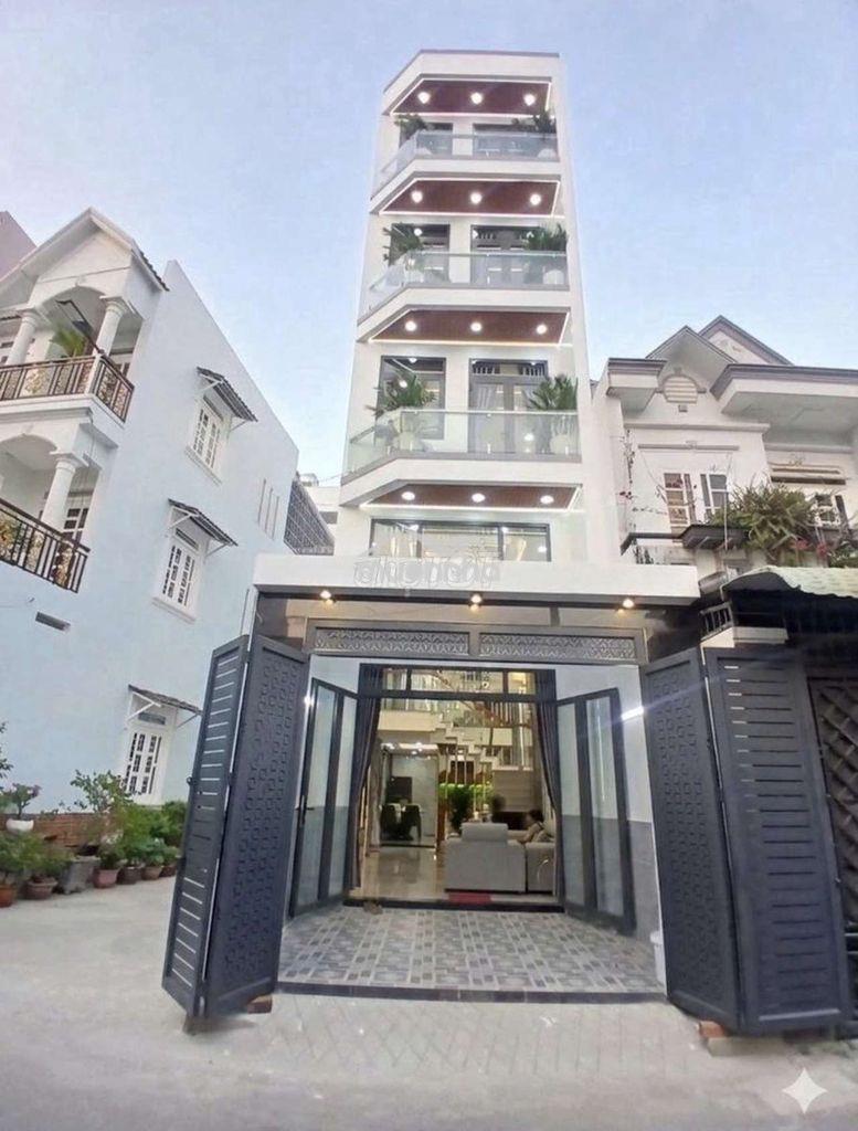 Nhà phố góc 2 mặt tiền 4x16m ô chờ thang máy hẻm 6m thông trần thị năm