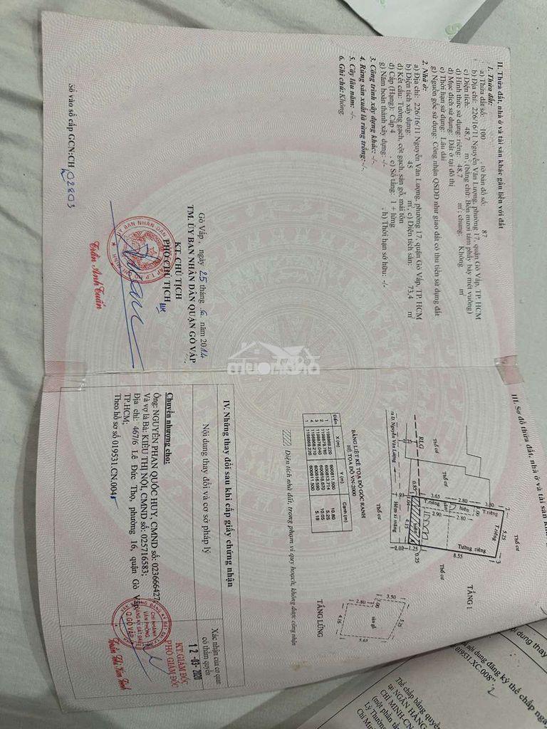 🔥 Bán gấp nhà sát chợ nguyễn văn lượng, 48m², 1 trệt 1 lửng, 5.5 tỷ 🔥 - 3