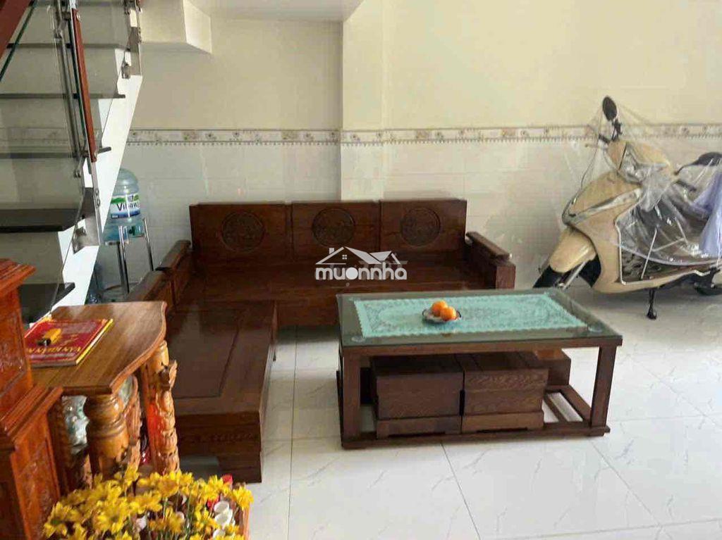 Nhà hẻm xe tải 1/ thống nhất ngang rộng 5m - trệt lầu 2pn giá 10tr tl - 2
