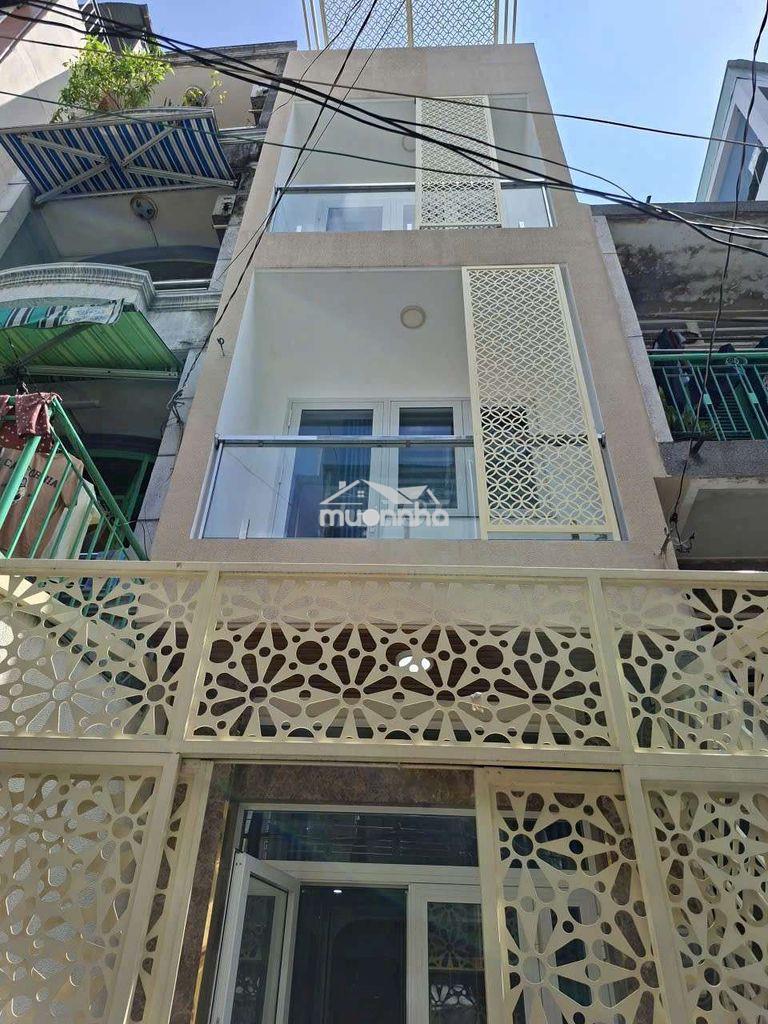 Nhà mới đúc 4 tầng hẻm 4m ngay chợ thiếc quận 11
