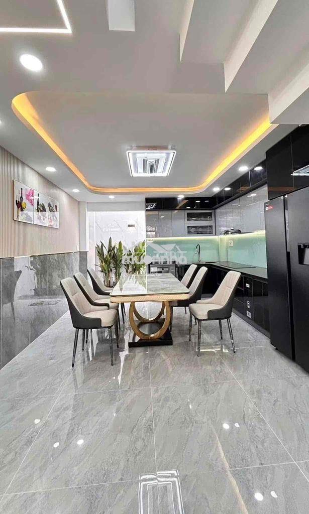 Cho thuê nhà đẹp dt 240m2 1trệt 1lửng 3lầu 4pn 5wc sân thượng hẻm tải - 3