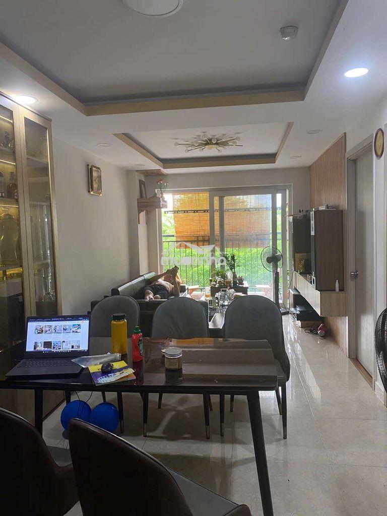 Cho thuê chung cư dt 76m2 có 2pn,2wc. nhà mới, căn góc full nội thất