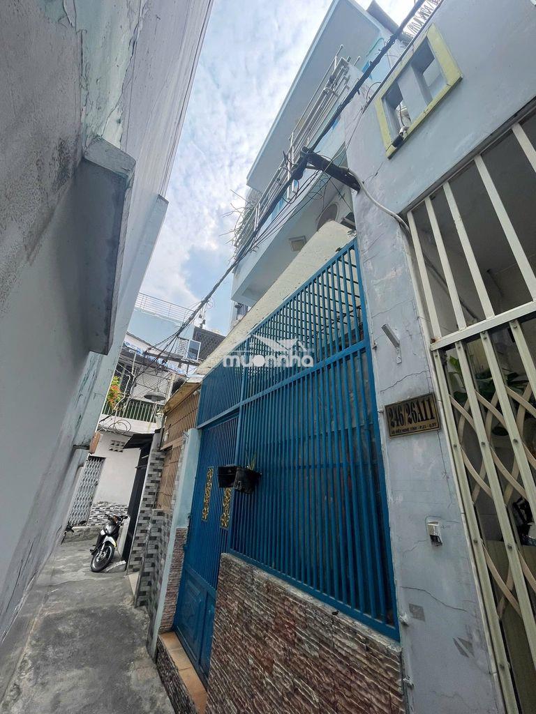 Cho thuê nhà xvnt, dt:4x10m. trệt lửng lầu. 3pn, 2wc, 3 máy lạnh