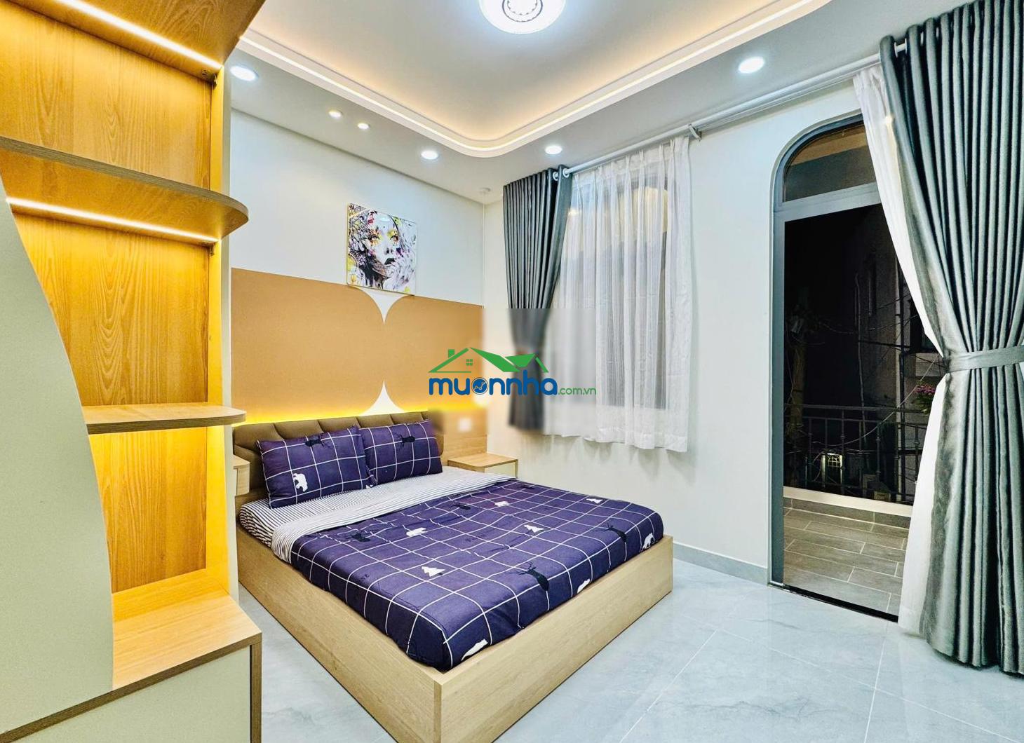 Cần tiền muốn bán nhà hẻm 4m nơ trang long. dt: 4x11.5m. trệt, 2 lầu. nhà mới full nội thất cao cấp - 3