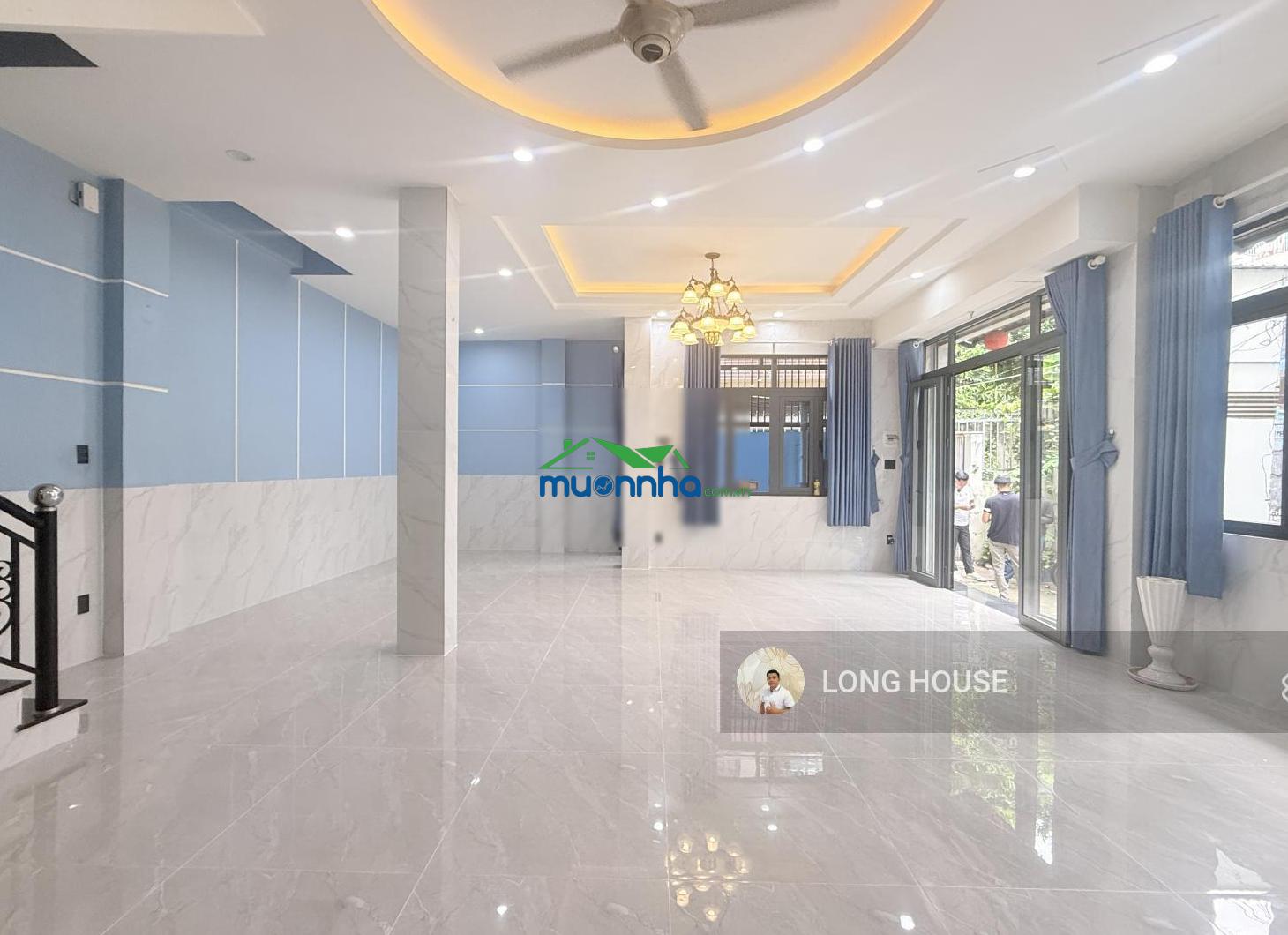 Nhà 4 tầng cách 1 căn ra mặt tiền lê quang định - hẻm trước nhà 4m, sổ nở hậu tài lộc