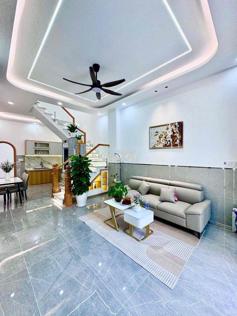 Nhà mới đẹp hẻm xe hơi 4x13 1 trệt 1 lầu bình hưng hoà a bình tân - 4