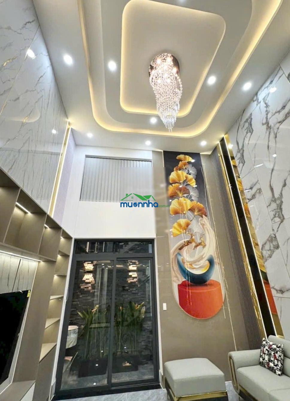 Nhà 5 tầng thạnh lộc 31, q.12 63m hẻm ô tô tặng full nội thất chỉ 6,5tỷ diện tích 63m - 2