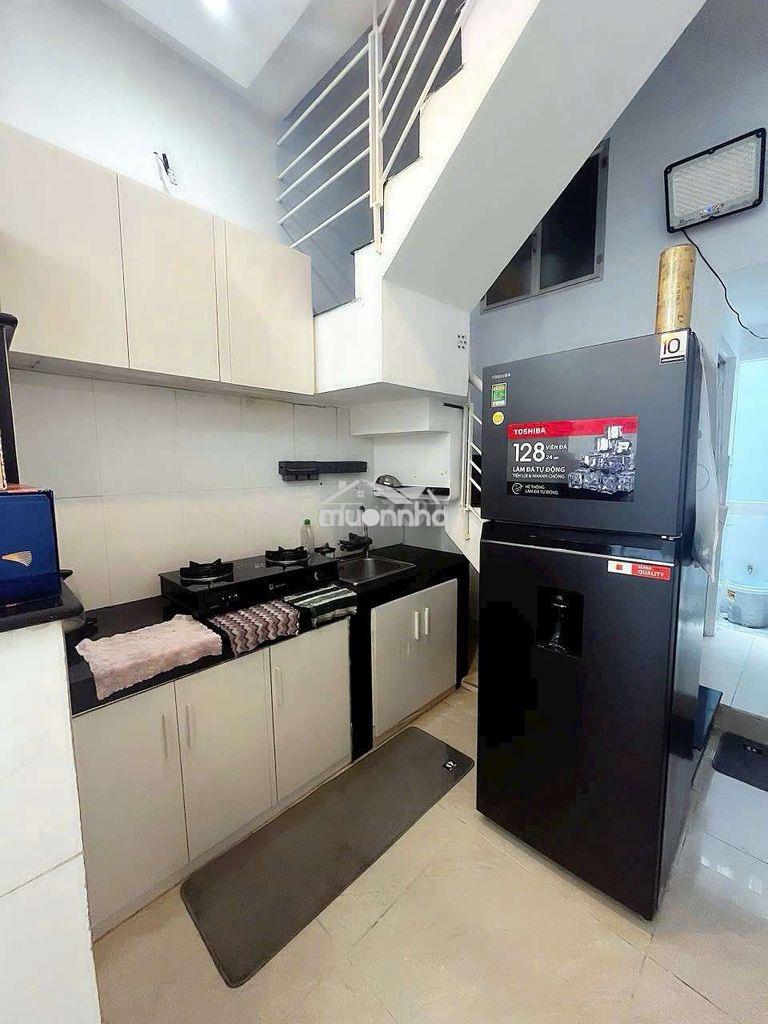 Nhà full nội thất 1 trệt 2 lầu 3x8m 2 phòng 3 wc hẻm 266 tôn đản - 3