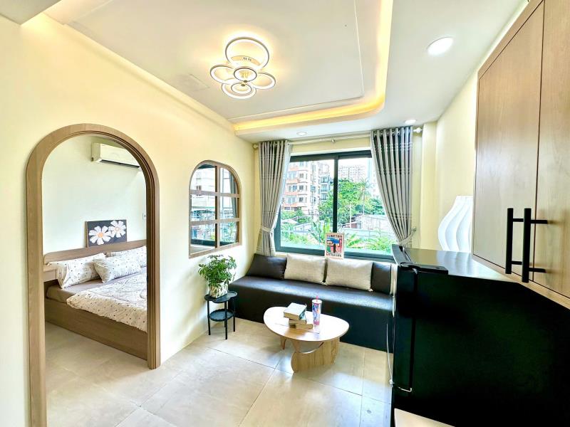Khai trương căn hộ 1 phòng ngủ - nguyễn xí –full nội thất - cửa sổ lớn nhiều ánh sáng – gần các trường đại học