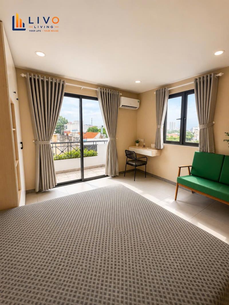 Phòng ban công tách bếp full nội thất hutech, uef, đh giao thông vận tải tp.hcm, landmark 81, quận 1, thảo điền, bến xe miền đông. - 2