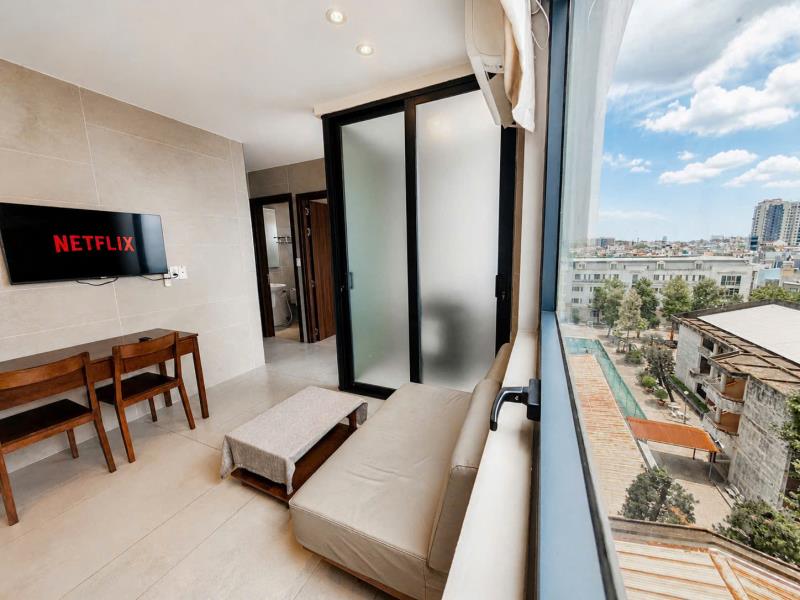 Cho thuê căn hộ 1pn cao cấp full nội thất luxury, dọn phòng 1 lần/tuần – phan đình phùng, phú nhuận gần q1 và q3