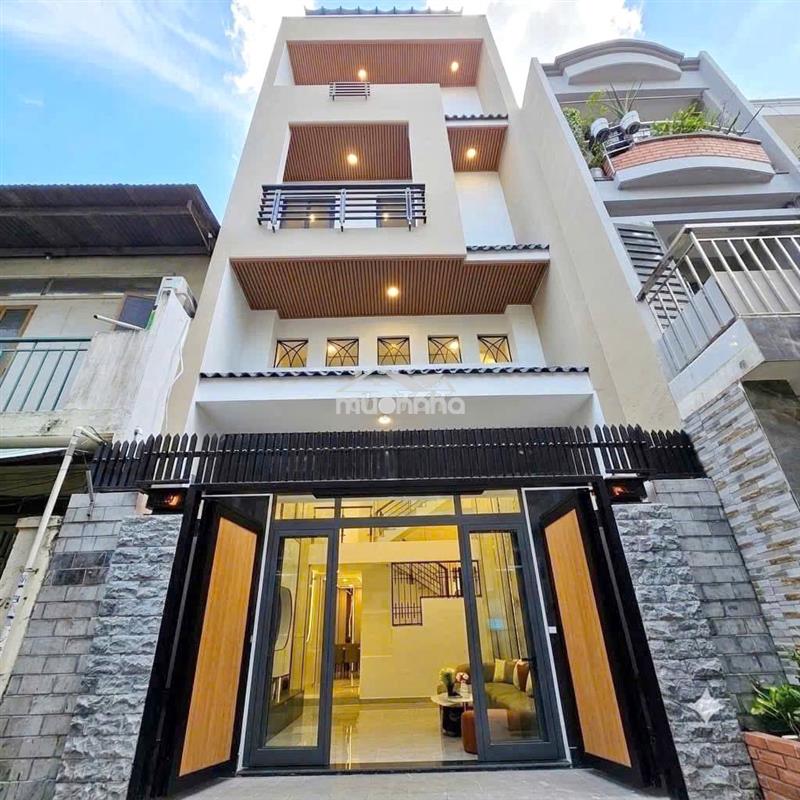 🔴Nhà 5 tầng xây mới từ móng âu dương lân p. chánh hưng. giá 8,3 tỷ tl
