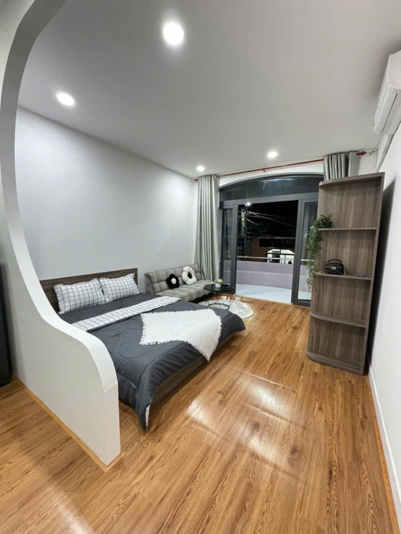 Cho thuê căn hộ studio nguyễn gia trí – ban công, tách bếp, siêu rộng máy giặt riêng , gần hutech quận bình thạnh - 3