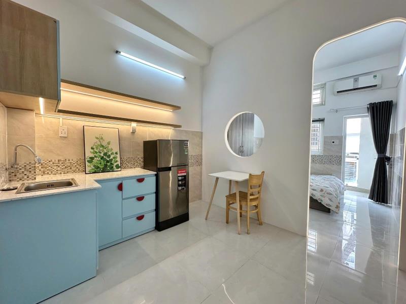 Căn hộ 1pn full nội thất gần ngã tư hàng xanh, bình thạnh