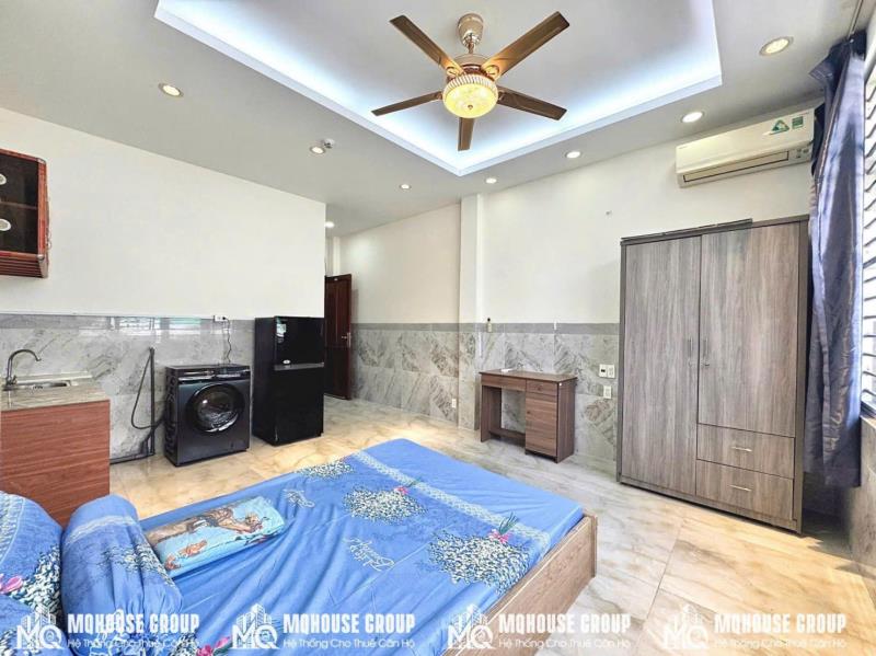 Studio thang máy hầm xe đi bộ tới đại học hồng bàng, uef, hutech, gần hàng xanh, vòng xoay đakao quận 1 - 3
