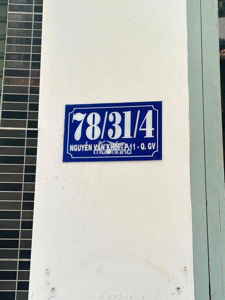 Cho thuê nhà nguyên căn - làng hoa gv 📍 đ/c: 78/31/4 nguyễn văn khối - 3
