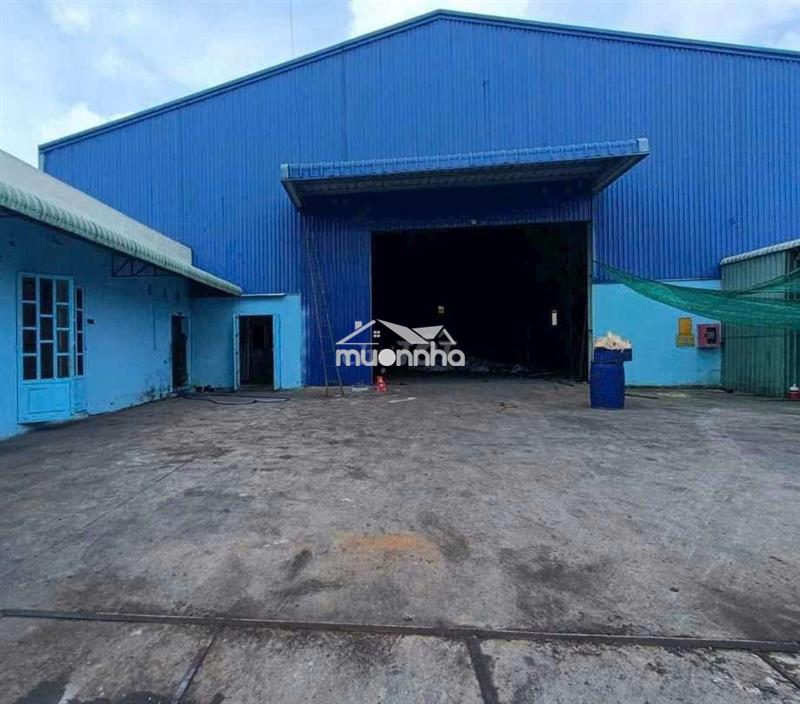 Cho thuê kho xưởng tổng dt 1450m2.có cẩu trục 5t ,thuận an ,bình dương