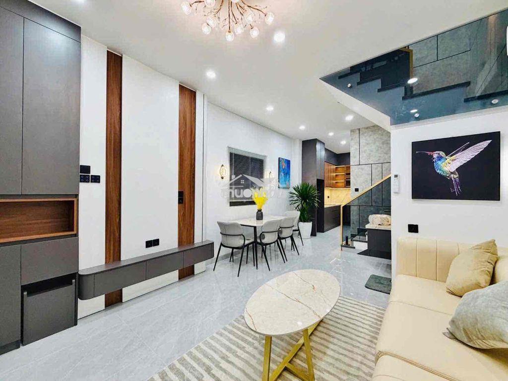 Nhà mới 1 trệt 1 lầu -hẻm xe hơi -góc 2 mặt tiền lê văn thọ - 2