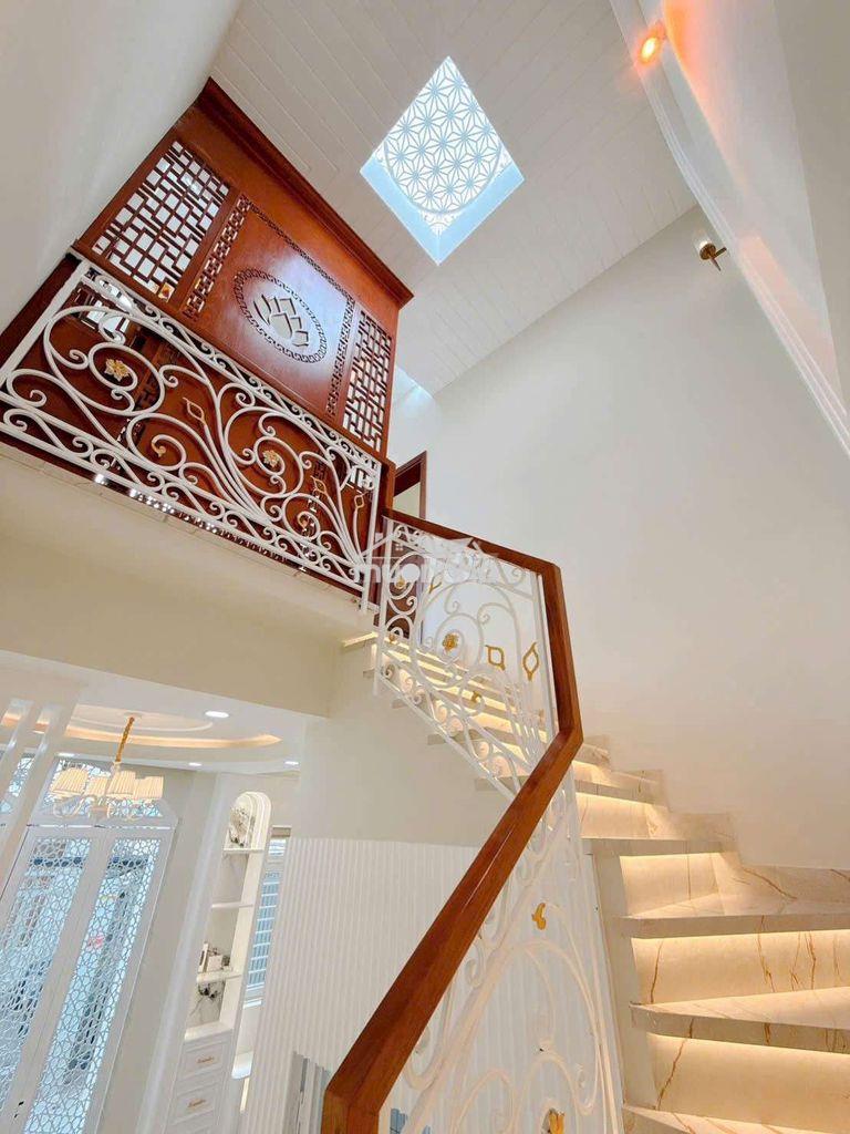 Nhà mới trệt lầu 4p ngủ phun nội thất gần khu chế xuất tân thuận - 2