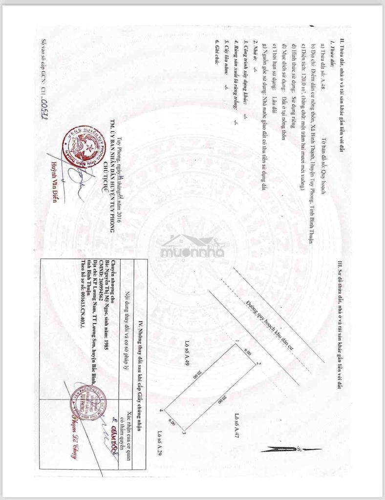Cần bán đất bình thuận gấp, thương lượng với khách có thiện chí