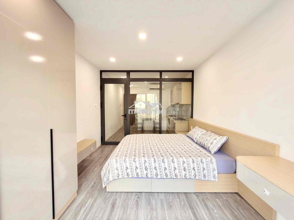 Cho thuê căn hộ 1pn ban công - mới 100% - mặt tiền nguyễn văn cừ quận - 2